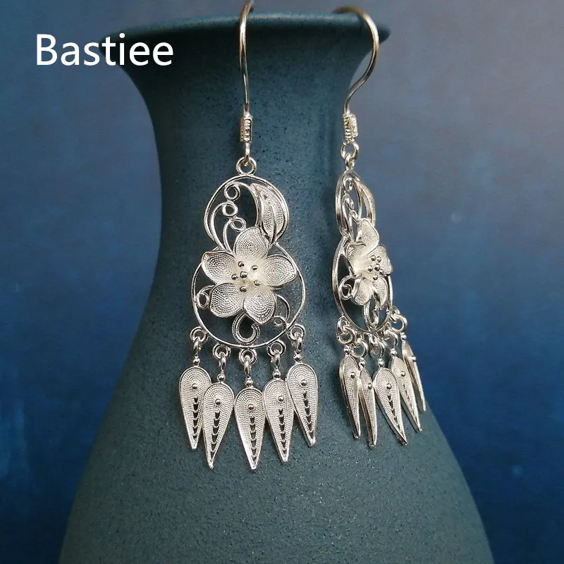 Женские серьги-кисточки Bastiee 999 из стерлингового серебра серьги в форме тыквы