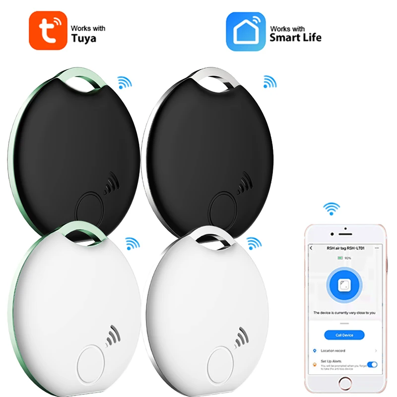 Buscador de llaves: rastreador inteligente de llaves Bluetooth y  localizador de artículos compatible con Find My APP, Tracker para llaves,  carteras