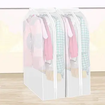 

Hot Clothes Hanging Garment Dress Clothes Suit Coat Dust Cover Home Storage Bag Case Organizer Wardrobe Hanging Clothing