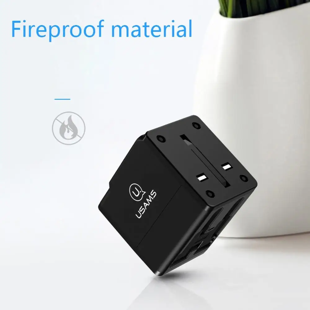 

Advanced 4 Ports USB Charger totally Multi Countries Standard Mobile Phone Universal USB Travel Wall Charger for Phone Samsung
