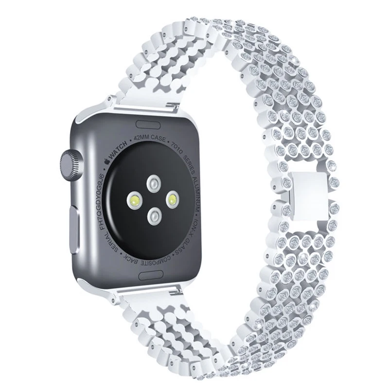 Ремешок для часов из нержавеющей стали Apple Watch 42 мм 38 4 3 2 1 металлический браслет с