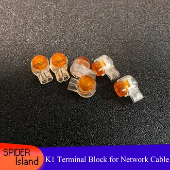 

K1 Connector block Crimp Connection Terminals K1 Waterproof Wiring Ethernet Network Cable Telephone Cord Terminals Free shipping