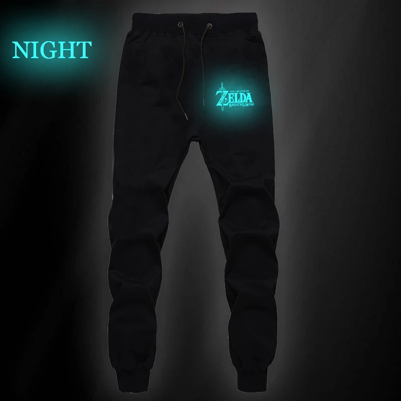 

Luminous PantsThe Legend of Zelda Mens Sweatpants Teens Drawstring Trousers Casual Comfortable New Jogger Pants Cotton Short