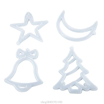 

DIY Christmas Listed Decor Pendant Casting Silicone Mould Crafts Jewelry Making Tools Crystal Mold O28 20 Dropshipping