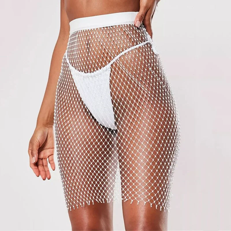 mesh bodycon skirt