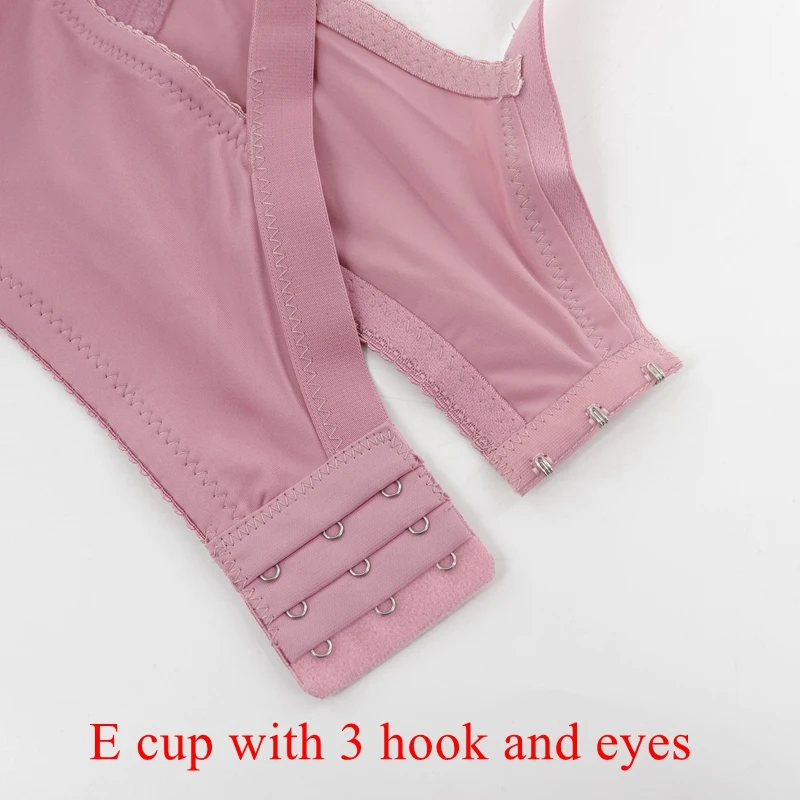 Beauwear Women Underwire Plus Size Bras Full Coverage Non padded Brassiere Minimizer Underwear 36-48 D E Color Black Nude BH