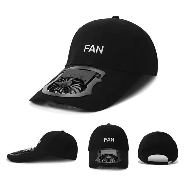 Unisex Usb Charging Fan Hat Sport 