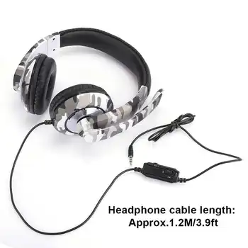 

Head-Mounted Phone Computer Gaming Headphone Headset for PS4 White Camouflage High Quality