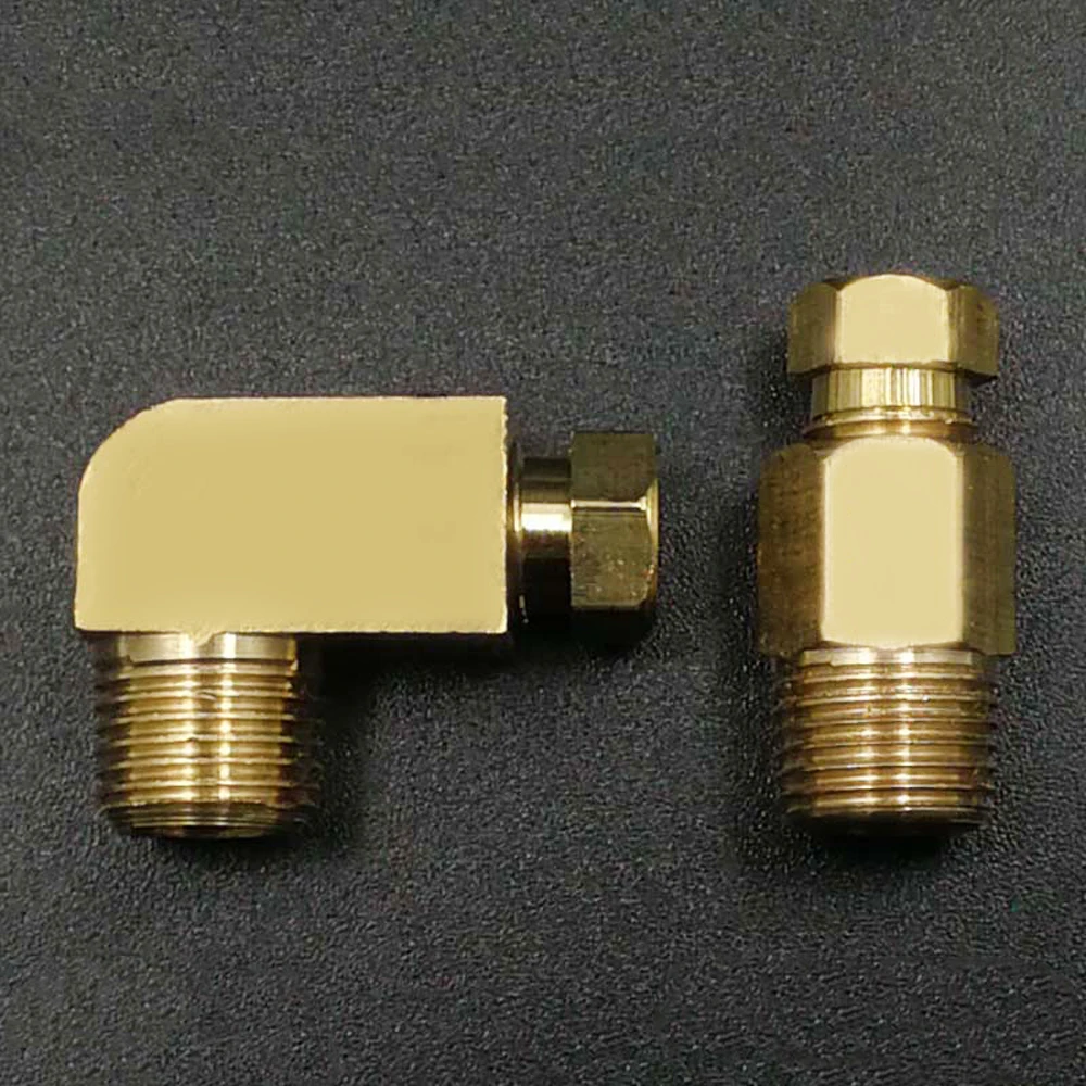 1/8 &quotBSPP Male x 4 мм 6 8 OD трубка прямой/коленчатый латунный соединитель станки