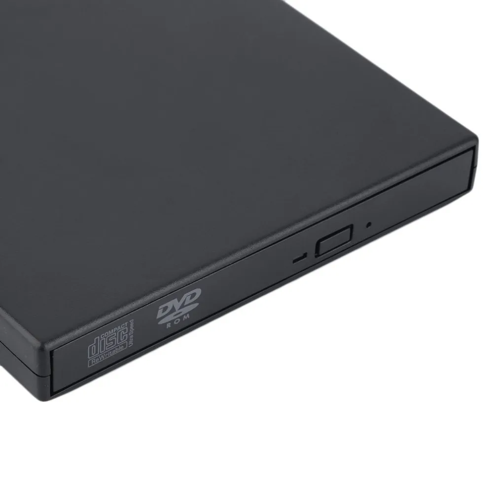 Новейший USB 2,0 Внешний DVD комбо CD-RW привод горелки CD+-RW DVD rom черный