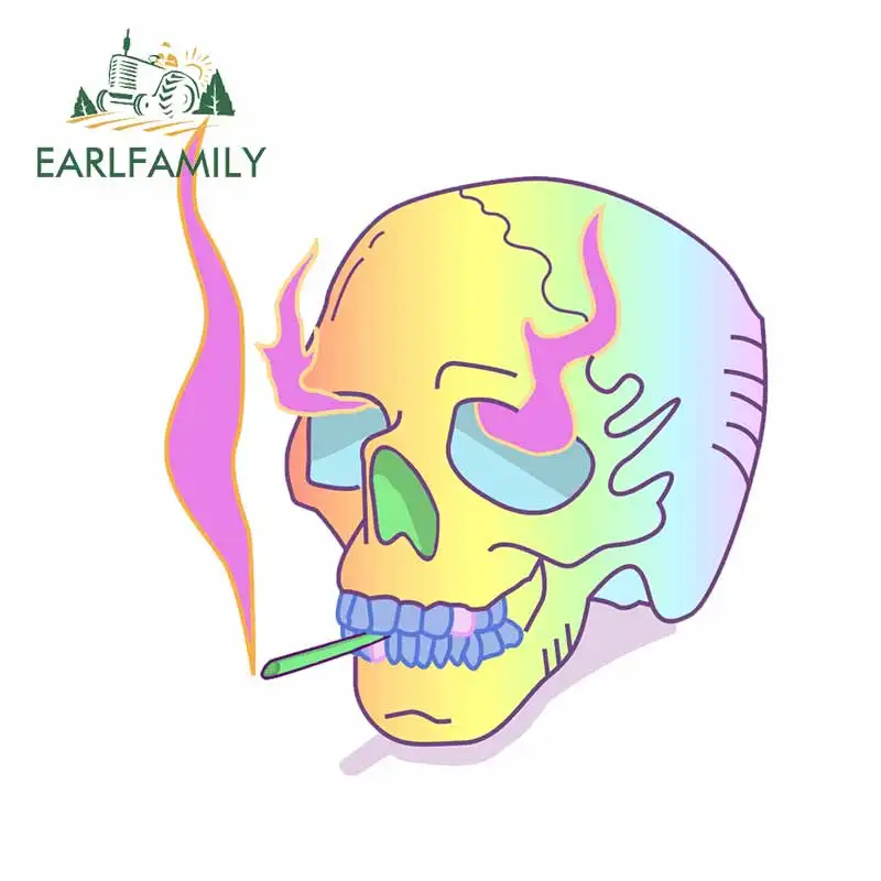 EARLFAMILY 13 см x 11 9 для черепа Водонепроницаемая изящная наклейка креативная