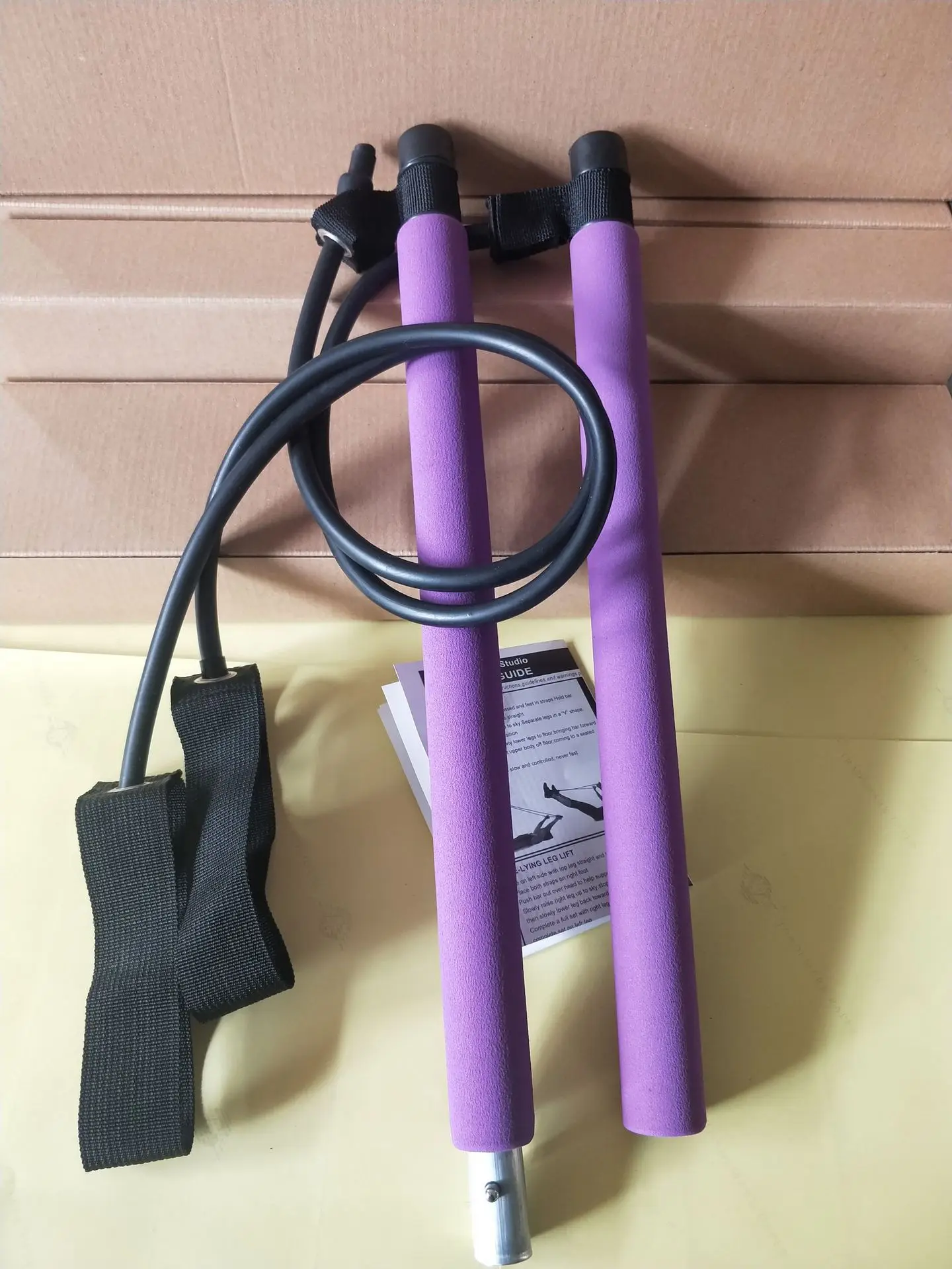 

Pilates Bar Stick with Resistance Band for Portable Gym Home Fitness Body Building Workout Sports Fitness Supplies for Men Women