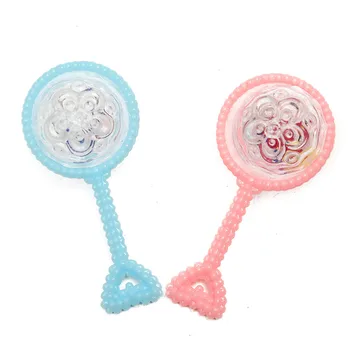 

12pcs Cute Girl Boy Christening Gift Mini Rattles Baby Shower Favors Party Decorations Supplies Kids Toys Set