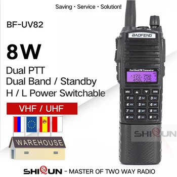 

Enlarge 3800mAh UV-82 8W Baofeng UV 82 Walkie Talkie 10 KM Baofeng 8W Radio Dual PTT UV-XR UV-9R GT-3TP Ham Radio 10 KM UV-5R 8W
