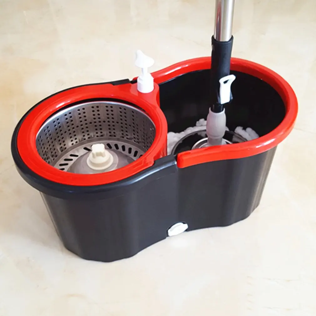 

360 Rolling Magic Floor Spin Mop Hands-free Spin Mop Bucket Set Foot Pedal Rotating Floor Mop with 2 Microfiber Mop Heads
