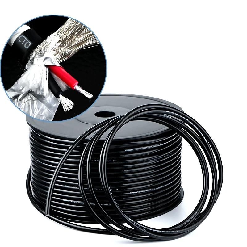 High End 4n Pure Silver Hifi Audio Bulk Cable Diy 2cores Signal Rca Xlr