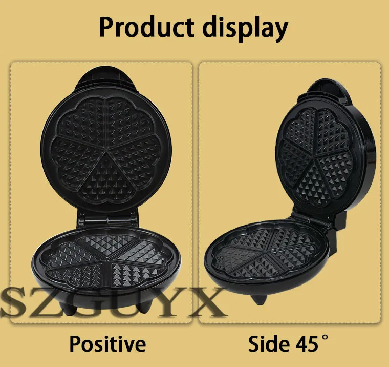 1200 Вт Бытовая многофункциональная вафельница для торта машина для завтрака нержавеющая сталь антипригарная сковорода электрическая противень для выпечки