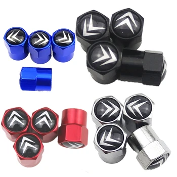 

NEW 4pcs Cap Air VALVE Cap for Citroen C1 C2 C3 C4 C5 C6 C8 C4L DS3 DS5 Motorcycle Car Styling Accessories