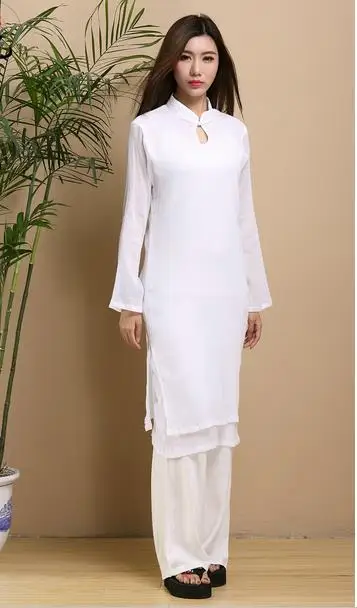 Pantalon femme, женские брюки, льняные хлопковые белые Узкие Широкие штаны, винтажные Летние повседневные мешковатые штаны с эластичной резинкой на талии X49