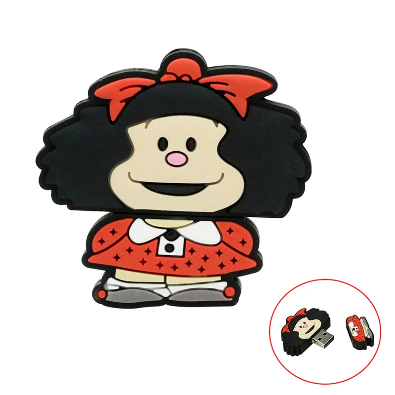 Милые девушки Memoria Stick Mafalda персональный подарок флешки 256 ГБ 128 Cle USB флэш