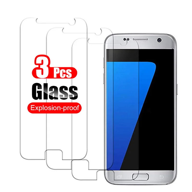 3 шт. Защитное стекло для Samsung Galaxy S7 S4 S5 S 7 4 5|Защитные стёкла и плёнки| |