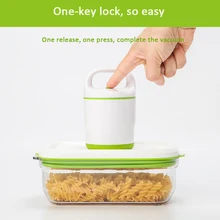 650ml+1700ml+vacuum Pump Food Vacuum Square Plastic Containers Kitchen Storage Box Vacuum Sealer Box Vacuum Container