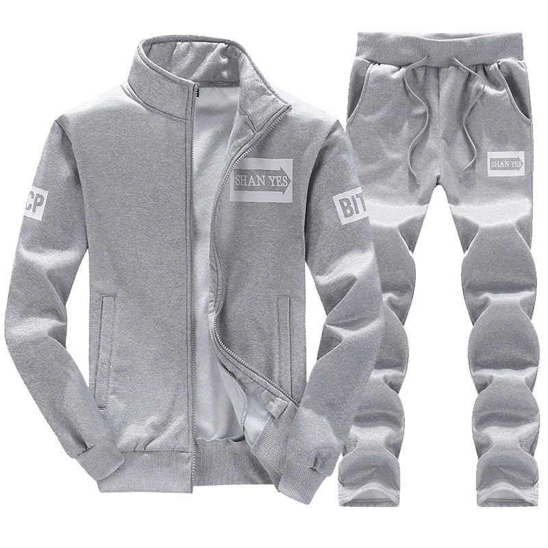  New Winter Tracksuits Men Set Thicken Hoodies + Pants Suit Spring Sweatshirt Sportswear Set Male Ho