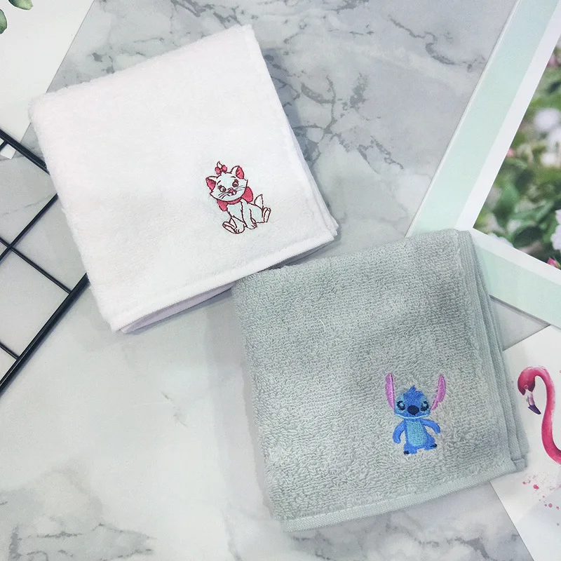  Orders Exported to Japan Untwisted Yarn Handkerchief Small Square Towel Embroidered marie mao Stitc
