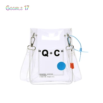 

New waterproof ladies sling bag PVC hot sale shoulder bag messenger bag