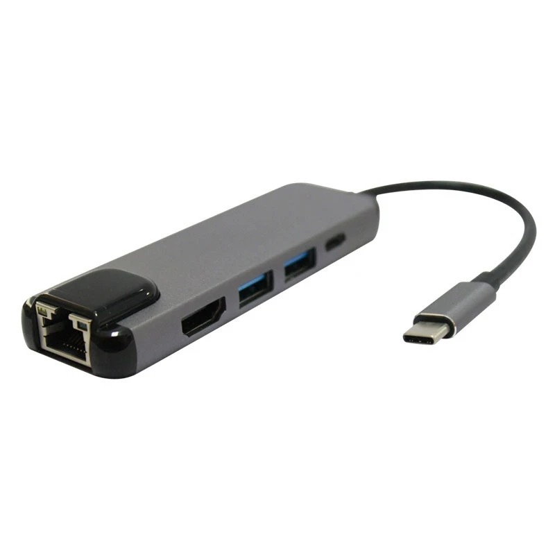 Для компьютера Apple Тип HDMI Five-in-One 5в1 гигабитная сетевая карта концентратор 3,0 Расширение Док-станции