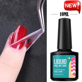

Lacheer Peel Off Nail Tape Latex Easy Clean Nail Gel Polish Soak Off Cuticle Protector Nail Gel Tape Latex