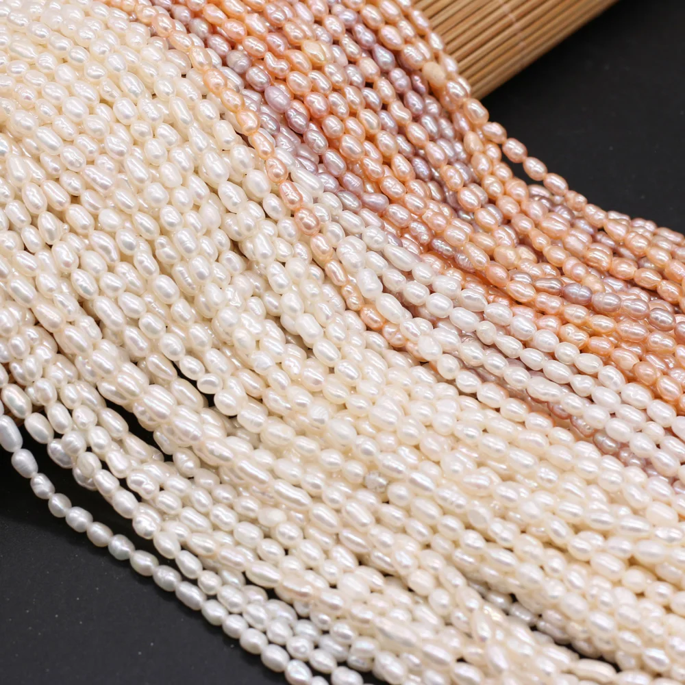 Natural Pearl Beads Freshwater Pearls Strand Small Bead for DIY Jewelry  Making Earring Necklace Bracelet for Women Size 3-6mm - AliExpress