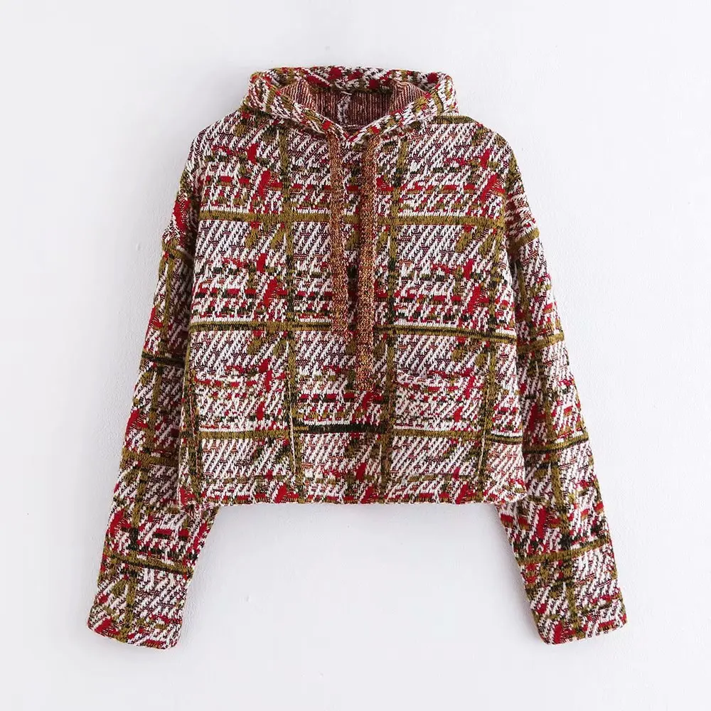 

Korean-style 2019 Autumn And Winter New Style Graceful Contrast Color Joint Casual Sweatshirt