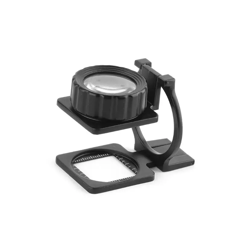 

20X Foldable Magnifier Linen Tester Loupe Cloth Thread Counter Magnifier Magnifying Glass Lens
