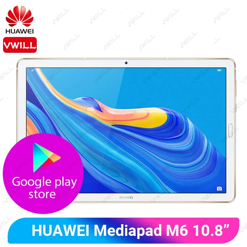 

Original Huawei Mediapad M6 10.8 inch 4GB 64GB/128GB Tablet PC Kirin 980 Octa Core Android 9.0 Fingerprint ID 7500mAh