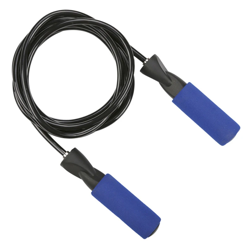 СКАЧОК веревочный шнур скорость Фитнес аэробные упражнения с прыжками Скакалка Регулируемый бокс транинг Спорт Фитнес Прыжки Веревка - Color: Blue