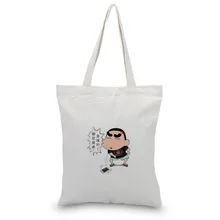 Crayon Shin-chan сумка Холщовая Сумка текст DIY Ручная сумка печать индивидуальный логотип для печати ежедневного использования складная хозяйственная многоразовая