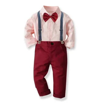 

Spring and autumn birthday suits boy suit boy gentleman suit tie shirt overalls party dresses