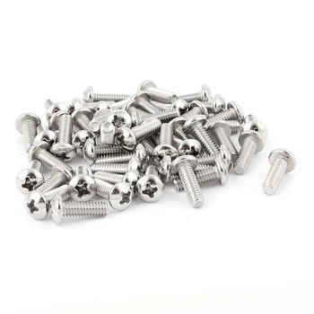 

ABSF 15mm Long #8-32 x 1/2 Inch Phillips Truss Head Machine Screws 50 Pcs