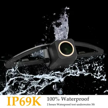 

HD 1280x720p Golden Camera Rear View Backup Camera Trajectory Dynamic Parking Line for Hyundai Sonata from 2009