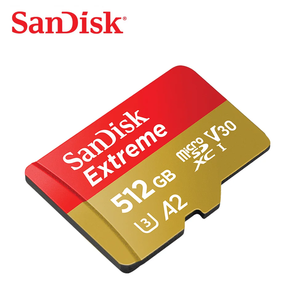 SanDisk Memory Card 128G Extreme MicroSDXC UHS-I Card 400G 512GB 256G 32GB 1T U3 V30 for Sports Camera Drone Micro SD Card biggest sd card