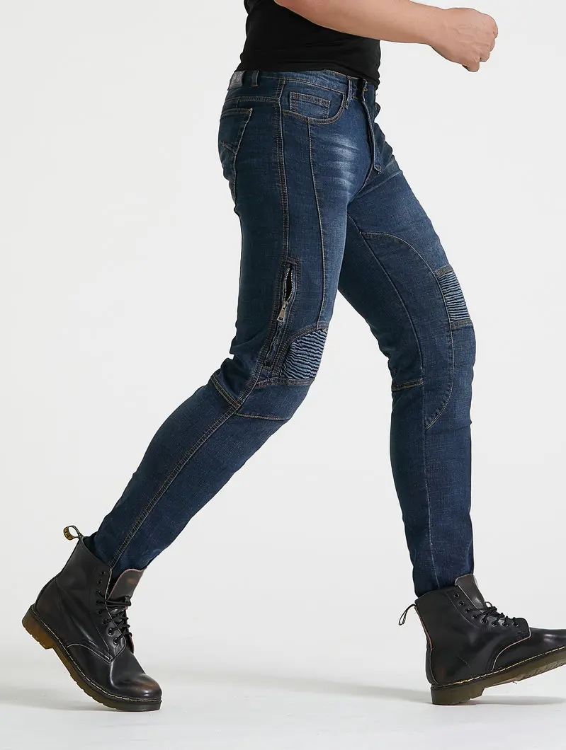 stealth protector  skinny Riding Jeans blue 3
