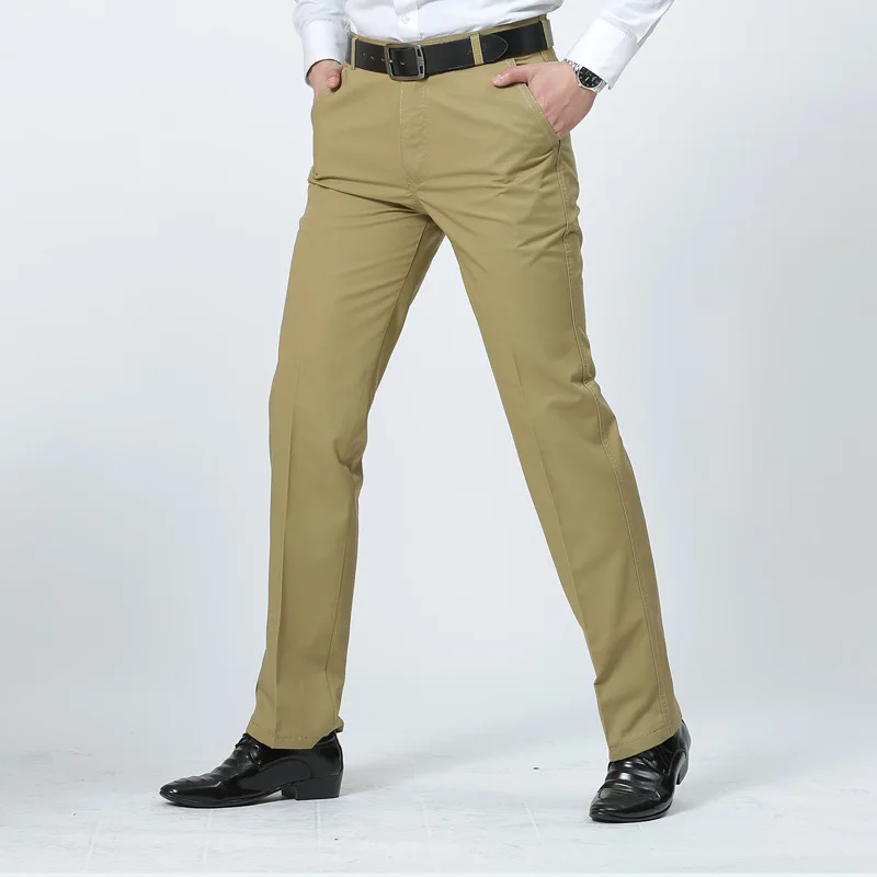 New Men Business Trousers Office Casual 