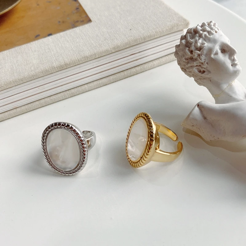 Silvology, 925 пробы, серебряные кольца ракушки, Круглые, высокое качество, Западная мода, кольца для женщин, серебро 925, роскошные ювелирные изделия, дизайнеры