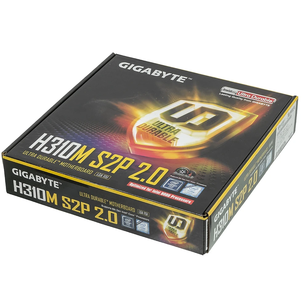 Материнская плата Gigabyte H310M S2P 2.0 Soc-1151v2 Intel H310C 2xDDR4 mATX AC`97 8ch(7.1) GbLAN+VGA