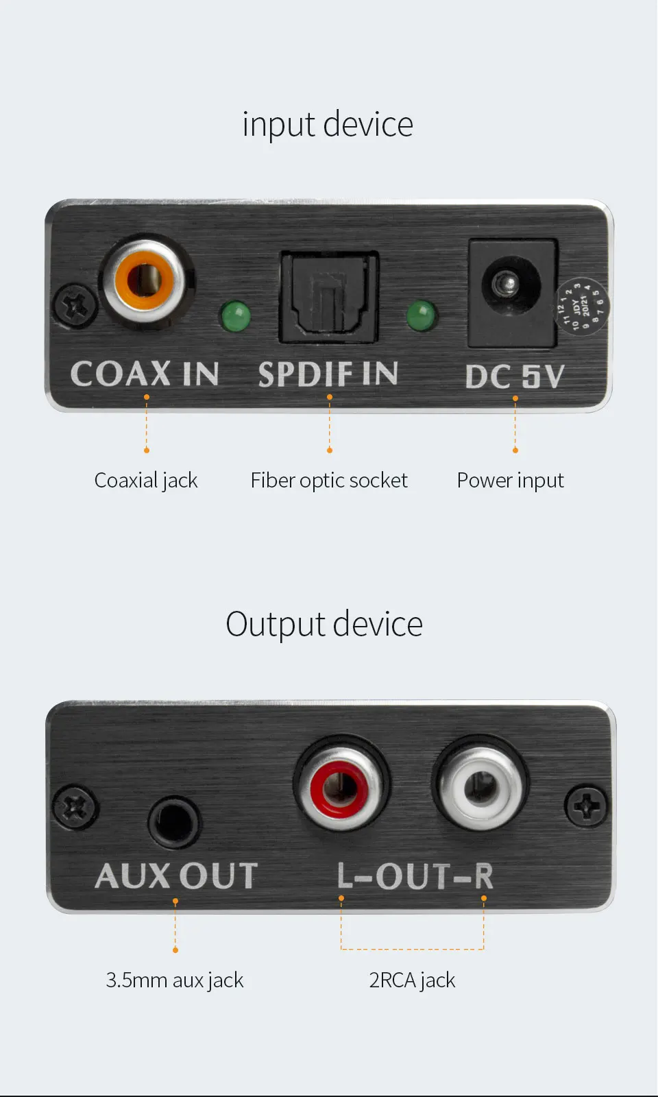 iphone charger converter TODN Convertidor de Audio Digital a analógico, amplificador óptico RCA coaxial a L/R, adaptador usb to phone jack adapter