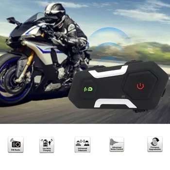 

1 / 2 PCS FM Motorcycle Intercom Helmet Headset FM Radio T10S Hands-free Wireless Helmets Intercomunicadores Moto Music