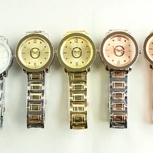 Новинка, мужские и женские кварцевые часы из нержавеющей стали, 5 стилей, модные роскошные ювелирные изделия, подарок, Прецизионная температура, мужские Изысканные часы