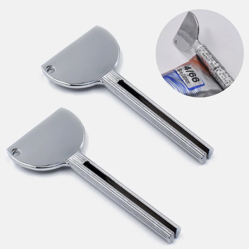 Tubo exprimidor de pasta de llaves de dispensador de pasta de dientes exprimidor herramienta de tinte para el cabello Color clave accesorios de baño