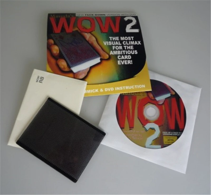 Wow 2.0 (Face Down Version and DVD) by Masuda Card Magic Tricks Stage Magic Close up Illusions Gimmick Magia Toys Accessories толстовка с капюшоном the north face nj1dn69a vermont down